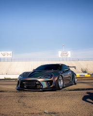 Toyota GT86 86 TRD GT SE Base ZN6 2017 2018 2019 2020 & Scion FR-S FRS ZN6 2013 2014 2015 2016 & BRZ TS Limited Premium ZN6 2013 2014 2015 2016 2017 2018 2019 2020 (compatible with ROBOT widebody kit) with Aftermarket Parts - Front Fenders Replacement & Rear Quarter Fender Flares & Side Skirts Carbon Fiber / FRP from Robot Craftsman