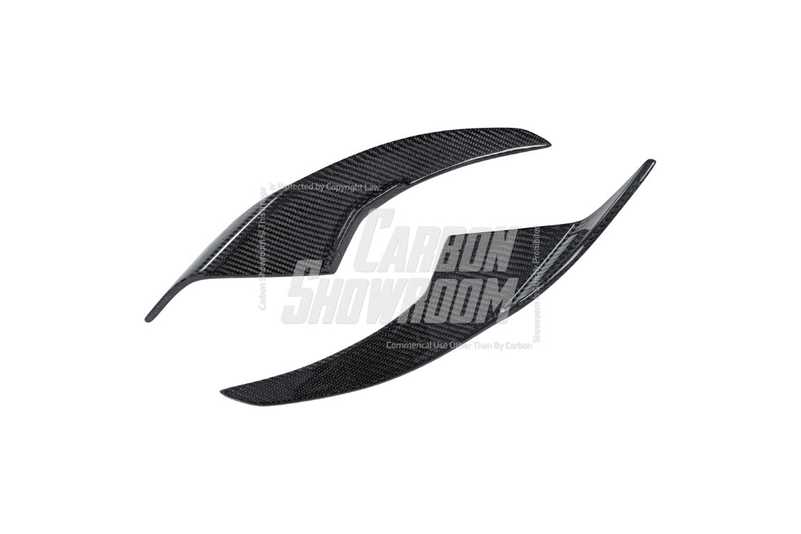 Toyota GT86 86 TRD GT SE Base ZN6 2017 2018 2019 2020 & Scion FR-S FRS ZN6 2013 2014 2015 2016 & BRZ TS Limited Premium ZN6 2013 2014 2015 2016 2017 2018 2019 2020 (compatible with ROBOT widebody kit) with Aftermarket Parts - Front Corner Canards (Pair) & Front Inner Vents Canards (Pair) Carbon Fiber / FRP from Robot Craftsman