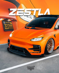 Tesla Model Y Performance AWD Long Range RWD Standard 2020 2021 2023 2024 with Aftermarket Parts - "CRYPTON" Hood Carbon Fiber / FRP from&nbsp;Robot Craftsman