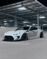 Toyota GT86 86 TRD GT SE Base ZN6 2017 2018 2019 2020 & Scion FR-S FRS ZN6 2013 2014 2015 2016 & BRZ TS Limited Premium ZN6 2013 2014 2015 2016 2017 2018 2019 2020 (compatible with ROBOT widebody kit) with Aftermarket Parts - Front Bumper & Lip Carbon Fiber / FRP from Robot Craftsman