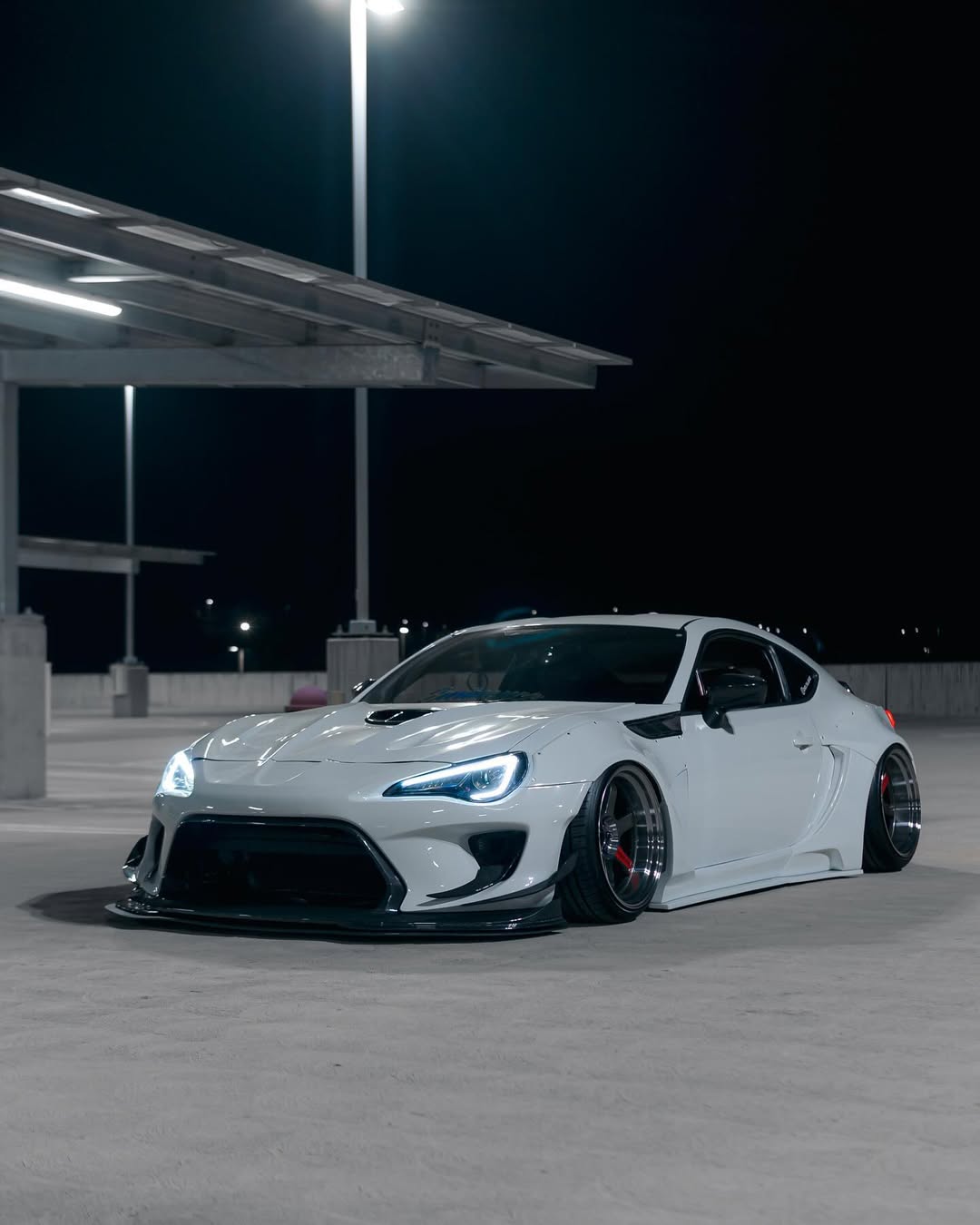 Toyota GT86 86 TRD GT SE Base ZN6 2017 2018 2019 2020 & Scion FR-S FRS ZN6 2013 2014 2015 2016 & BRZ TS Limited Premium ZN6 2013 2014 2015 2016 2017 2018 2019 2020 (compatible with ROBOT widebody kit) with Aftermarket Parts - Front Bumper & Lip Carbon Fiber / FRP from Robot Craftsman