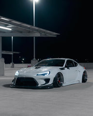 Toyota GT86 86 TRD GT SE Base ZN6 2017 2018 2019 2020 & Scion FR-S FRS ZN6 2013 2014 2015 2016 & BRZ TS Limited Premium ZN6 2013 2014 2015 2016 2017 2018 2019 2020 (compatible with ROBOT widebody kit) with Aftermarket Parts - Front Corner Canards (Pair) & Front Inner Vents Canards (Pair) Carbon Fiber / FRP from Robot Craftsman