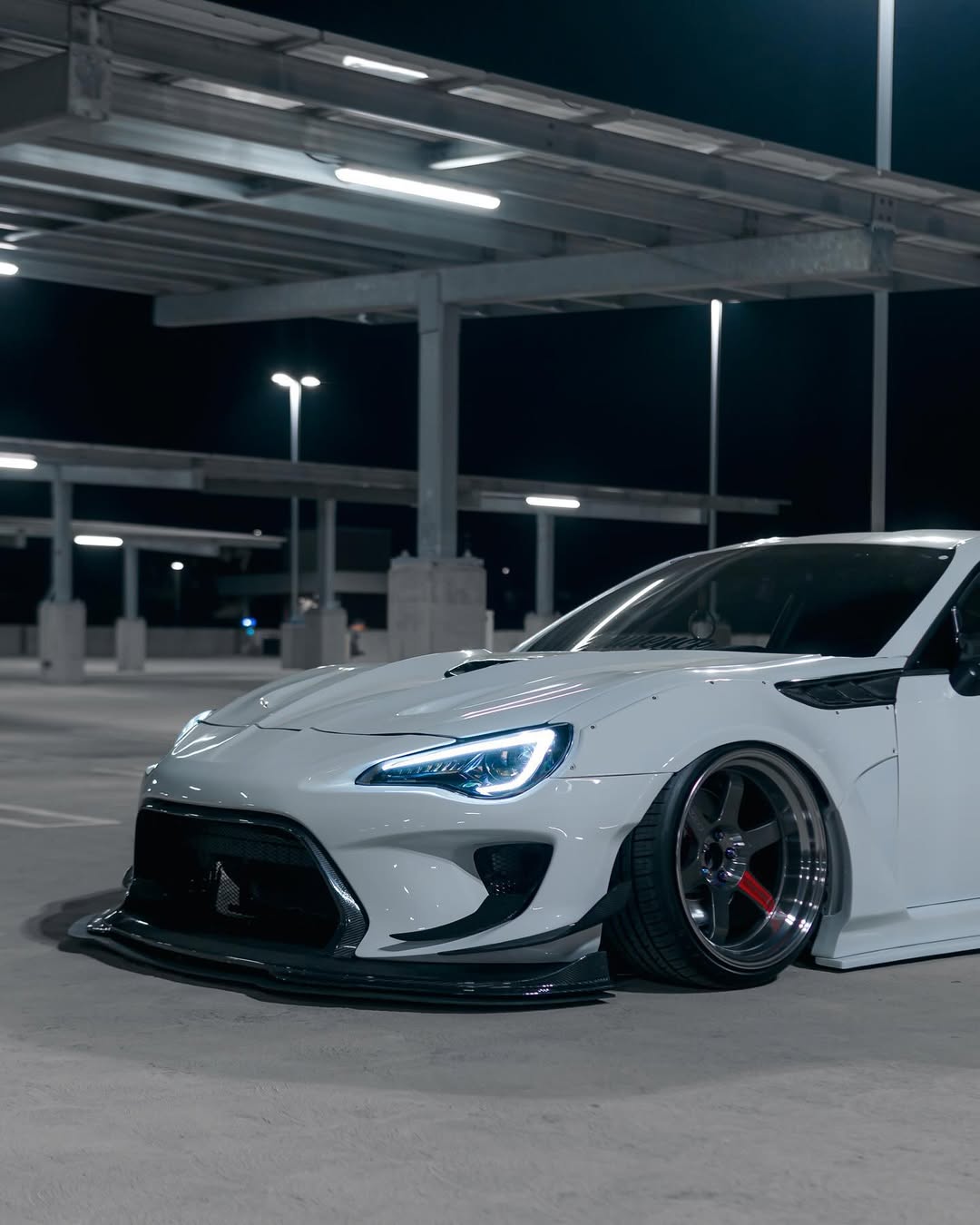 Toyota GT86 86 TRD GT SE Base ZN6 2017 2018 2019 2020 & Scion FR-S FRS ZN6 2013 2014 2015 2016 & BRZ TS Limited Premium ZN6 2013 2014 2015 2016 2017 2018 2019 2020 (compatible with ROBOT widebody kit) with Aftermarket Parts - Front Corner Canards (Pair) & Front Inner Vents Canards (Pair) Carbon Fiber / FRP from Robot Craftsman