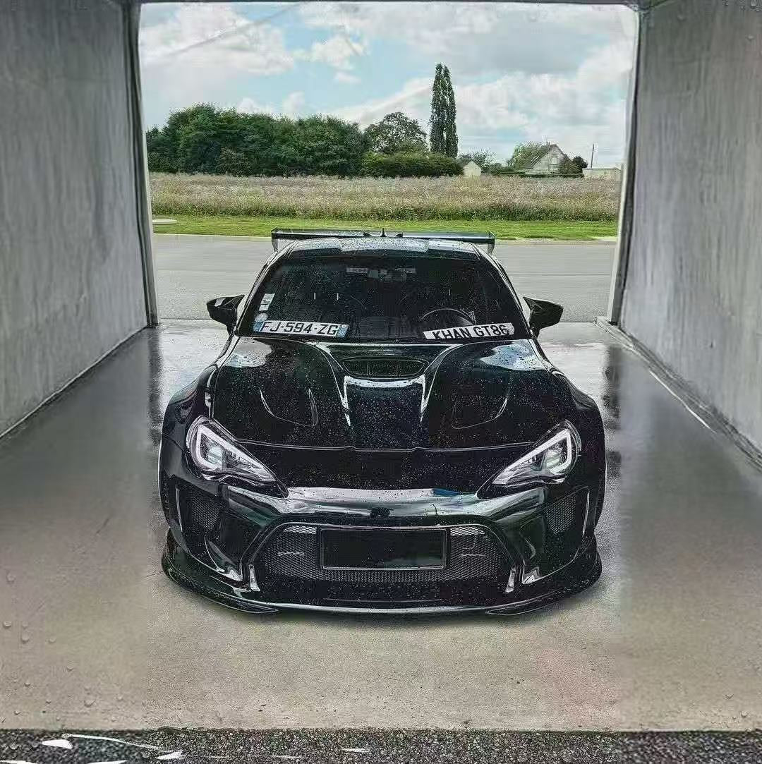 Toyota GT86 86 TRD GT SE Base ZN6 2017 2018 2019 2020 & Scion FR-S FRS ZN6 2013 2014 2015 2016 & BRZ TS Limited Premium ZN6 2013 2014 2015 2016 2017 2018 2019 2020 (compatible with ROBOT widebody kit) with Aftermarket Parts - Front Bumper & Lip Carbon Fiber / FRP from Robot Craftsman