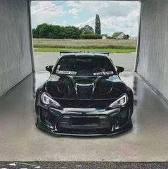 Toyota GT86 86 TRD GT SE Base ZN6 2017 2018 2019 2020 & Scion FR-S FRS ZN6 2013 2014 2015 2016 & BRZ TS Limited Premium ZN6 2013 2014 2015 2016 2017 2018 2019 2020 (compatible with ROBOT widebody kit) with Aftermarket Parts - Front Bumper & Lip Carbon Fiber / FRP from Robot Craftsman