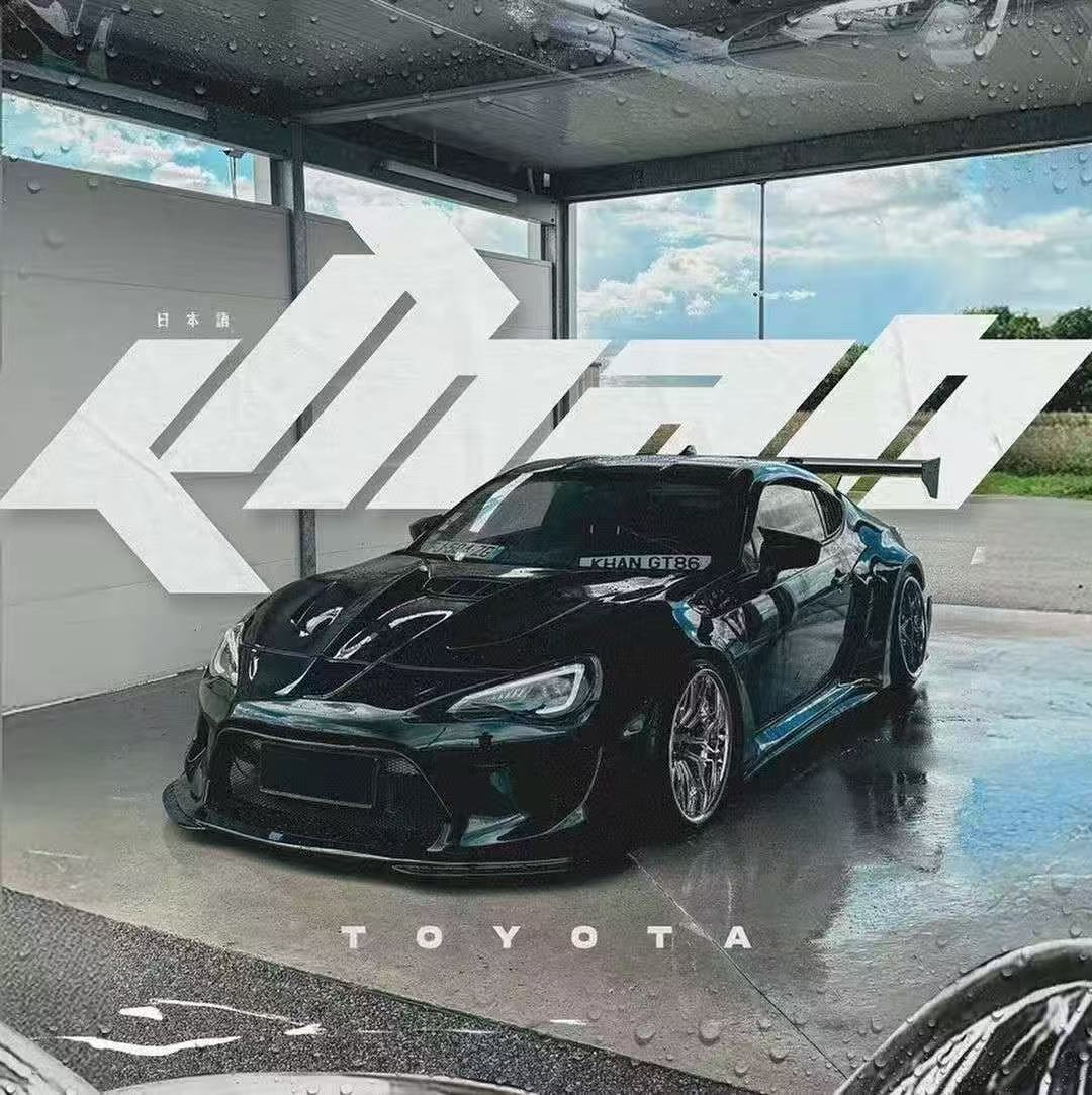 Toyota GT86 86 TRD GT SE Base ZN6 2017 2018 2019 2020 & Scion FR-S FRS ZN6 2013 2014 2015 2016 & BRZ TS Limited Premium ZN6 2013 2014 2015 2016 2017 2018 2019 2020 (compatible with ROBOT widebody kit) with Aftermarket Parts - Hood Bonnet Carbon Fiber / FRP from Robot Craftsman