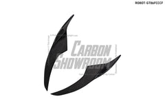 Toyota GT86 86 TRD GT SE Base ZN6 2017 2018 2019 2020 & Scion FR-S FRS ZN6 2013 2014 2015 2016 & BRZ TS Limited Premium ZN6 2013 2014 2015 2016 2017 2018 2019 2020 (compatible with ROBOT widebody kit) with Aftermarket Parts - Front Corner Canards (Pair) & Front Inner Vents Canards (Pair) Carbon Fiber / FRP from Robot Craftsman
