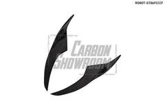 Toyota GT86 86 TRD GT SE Base ZN6 2017 2018 2019 2020 & Scion FR-S FRS ZN6 2013 2014 2015 2016 & BRZ TS Limited Premium ZN6 2013 2014 2015 2016 2017 2018 2019 2020 (compatible with ROBOT widebody kit) with Aftermarket Parts - Front Corner Canards (Pair) & Front Inner Vents Canards (Pair) Carbon Fiber / FRP from Robot Craftsman