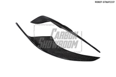Toyota GT86 86 TRD GT SE Base ZN6 2017 2018 2019 2020 & Scion FR-S FRS ZN6 2013 2014 2015 2016 & BRZ TS Limited Premium ZN6 2013 2014 2015 2016 2017 2018 2019 2020 (compatible with ROBOT widebody kit) with Aftermarket Parts - Front Corner Canards (Pair) & Front Inner Vents Canards (Pair) Carbon Fiber / FRP from Robot Craftsman