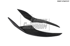 Toyota GT86 86 TRD GT SE Base ZN6 2017 2018 2019 2020 & Scion FR-S FRS ZN6 2013 2014 2015 2016 & BRZ TS Limited Premium ZN6 2013 2014 2015 2016 2017 2018 2019 2020 (compatible with ROBOT widebody kit) with Aftermarket Parts - Front Corner Canards (Pair) & Front Inner Vents Canards (Pair) Carbon Fiber / FRP from Robot Craftsman