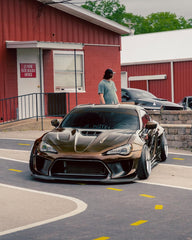 Toyota GT86 86 TRD GT SE Base ZN6 2017 2018 2019 2020 & Scion FR-S FRS ZN6 2013 2014 2015 2016 & BRZ TS Limited Premium ZN6 2013 2014 2015 2016 2017 2018 2019 2020 (compatible with ROBOT widebody kit) with Aftermarket Parts - Front Bumper & Lip Carbon Fiber / FRP from Robot Craftsman