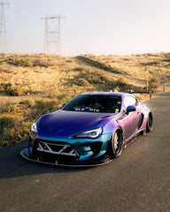 Toyota GT86 86 TRD GT SE Base ZN6 2017 2018 2019 2020 & Scion FR-S FRS ZN6 2013 2014 2015 2016 & BRZ TS Limited Premium ZN6 2013 2014 2015 2016 2017 2018 2019 2020 (compatible with ROBOT widebody kit) with Aftermarket Parts - Front Corner Canards (Pair) & Front Inner Vents Canards (Pair) Carbon Fiber / FRP from Robot Craftsman