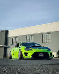 Toyota GT86 86 TRD GT SE Base ZN6 2017 2018 2019 2020 & Scion FR-S FRS ZN6 2013 2014 2015 2016 & BRZ TS Limited Premium ZN6 2013 2014 2015 2016 2017 2018 2019 2020 (compatible with ROBOT widebody kit) with Aftermarket Parts - Front Corner Canards (Pair) & Front Inner Vents Canards (Pair) Carbon Fiber / FRP from Robot Craftsman