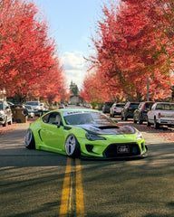 Toyota GT86 86 TRD GT SE Base ZN6 2017 2018 2019 2020 & Scion FR-S FRS ZN6 2013 2014 2015 2016 & BRZ TS Limited Premium ZN6 2013 2014 2015 2016 2017 2018 2019 2020 (compatible with ROBOT widebody kit) with Aftermarket Parts - Front Corner Canards (Pair) & Front Inner Vents Canards (Pair) Carbon Fiber / FRP from Robot Craftsman