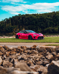 Toyota GT86 86 TRD GT SE Base ZN6 2017 2018 2019 2020 & Scion FR-S FRS ZN6 2013 2014 2015 2016 & BRZ TS Limited Premium ZN6 2013 2014 2015 2016 2017 2018 2019 2020 (compatible with ROBOT widebody kit) with Aftermarket Parts - Front Corner Canards (Pair) & Front Inner Vents Canards (Pair) Carbon Fiber / FRP from Robot Craftsman