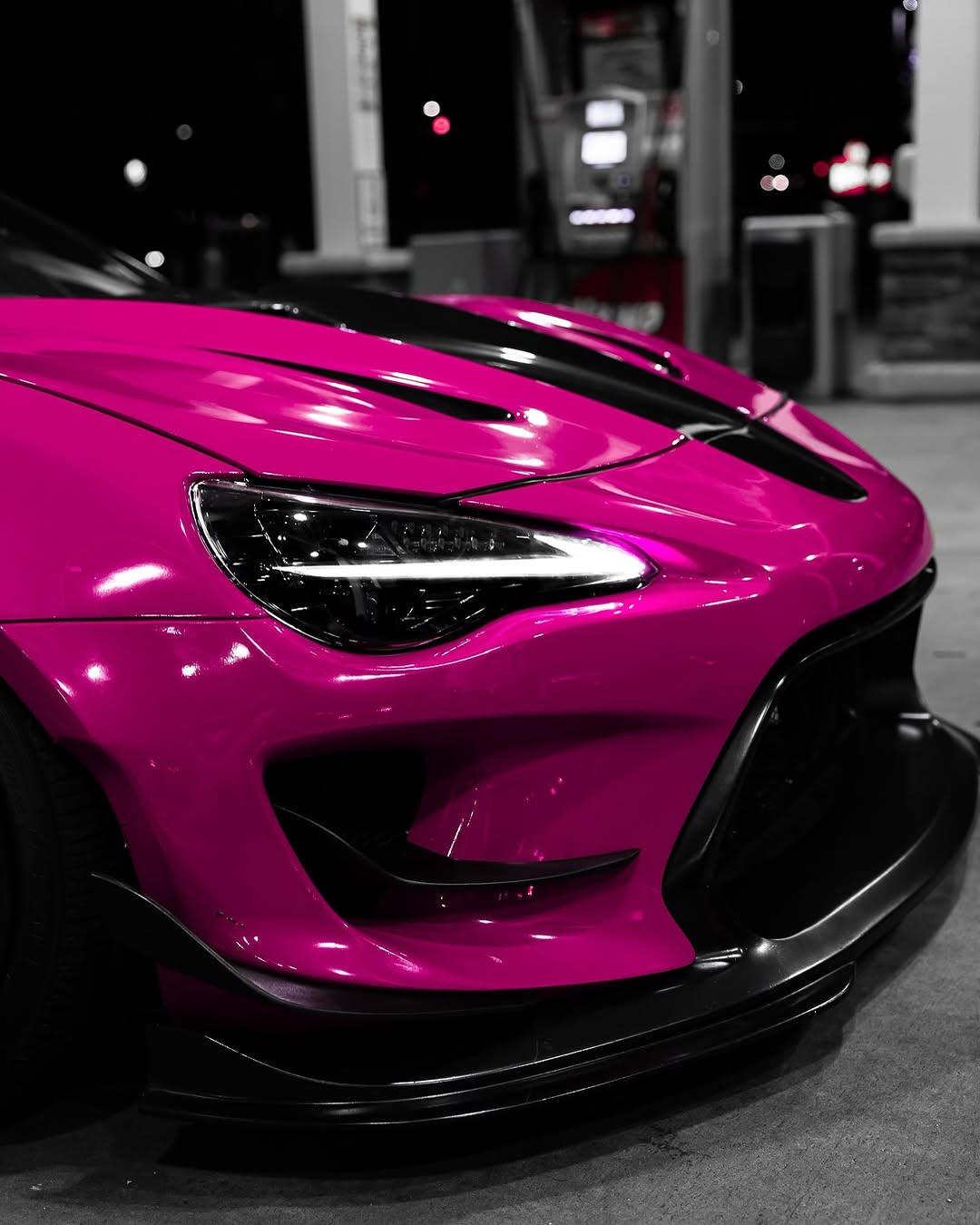 Toyota GT86 86 TRD GT SE Base ZN6 2017 2018 2019 2020 & Scion FR-S FRS ZN6 2013 2014 2015 2016 & BRZ TS Limited Premium ZN6 2013 2014 2015 2016 2017 2018 2019 2020 (compatible with ROBOT widebody kit) with Aftermarket Parts - Front Corner Canards (Pair) & Front Inner Vents Canards (Pair) Carbon Fiber / FRP from Robot Craftsman