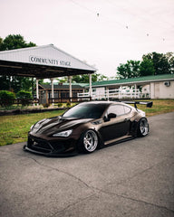 Toyota GT86 86 TRD GT SE Base ZN6 2017 2018 2019 2020 & Scion FR-S FRS ZN6 2013 2014 2015 2016 & BRZ TS Limited Premium ZN6 2013 2014 2015 2016 2017 2018 2019 2020 (compatible with ROBOT widebody kit) with Aftermarket Parts - Front Fenders Replacement & Rear Quarter Fender Flares & Side Skirts Carbon Fiber / FRP from Robot Craftsman