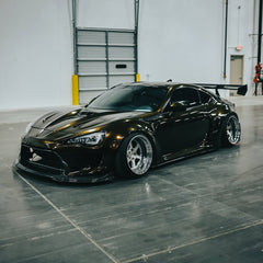 Toyota GT86 86 TRD GT SE Base ZN6 2017 2018 2019 2020 & Scion FR-S FRS ZN6 2013 2014 2015 2016 & BRZ TS Limited Premium ZN6 2013 2014 2015 2016 2017 2018 2019 2020 (compatible with ROBOT widebody kit) with Aftermarket Parts - Front Fenders Replacement & Rear Quarter Fender Flares & Side Skirts Carbon Fiber / FRP from Robot Craftsman