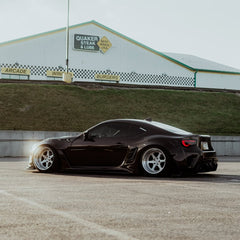 Toyota GT86 86 TRD GT SE Base ZN6 2017 2018 2019 2020 & Scion FR-S FRS ZN6 2013 2014 2015 2016 & BRZ TS Limited Premium ZN6 2013 2014 2015 2016 2017 2018 2019 2020 (compatible with ROBOT widebody kit) with Aftermarket Parts - Front Fenders Replacement & Rear Quarter Fender Flares & Side Skirts Carbon Fiber / FRP from Robot Craftsman