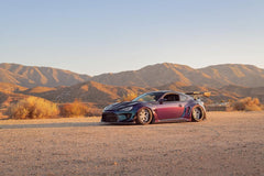 Toyota GT86 86 TRD GT SE Base ZN6 2017 2018 2019 2020 & Scion FR-S FRS ZN6 2013 2014 2015 2016 & BRZ TS Limited Premium ZN6 2013 2014 2015 2016 2017 2018 2019 2020 (compatible with ROBOT widebody kit) with Aftermarket Parts - Front Fenders Replacement & Rear Quarter Fender Flares & Side Skirts Carbon Fiber / FRP from Robot Craftsman