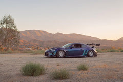 Toyota GT86 86 TRD GT SE Base ZN6 2017 2018 2019 2020 & Scion FR-S FRS ZN6 2013 2014 2015 2016 & BRZ TS Limited Premium ZN6 2013 2014 2015 2016 2017 2018 2019 2020 (compatible with ROBOT widebody kit) with Aftermarket Parts - Front Fenders Replacement & Rear Quarter Fender Flares & Side Skirts Carbon Fiber / FRP from Robot Craftsman