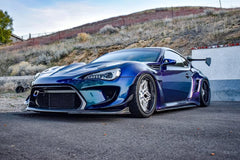 Toyota GT86 86 TRD GT SE Base ZN6 2017 2018 2019 2020 & Scion FR-S FRS ZN6 2013 2014 2015 2016 & BRZ TS Limited Premium ZN6 2013 2014 2015 2016 2017 2018 2019 2020 (compatible with ROBOT widebody kit) with Aftermarket Parts - Front Corner Canards (Pair) & Front Inner Vents Canards (Pair) Carbon Fiber / FRP from Robot Craftsman