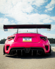 Toyota GT86 86 TRD GT SE Base ZN6 2017 2018 2019 2020 & Scion FR-S FRS ZN6 2013 2014 2015 2016 & BRZ TS Limited Premium ZN6 2013 2014 2015 2016 2017 2018 2019 2020 (compatible with ROBOT widebody kit) with Aftermarket Parts - Rear Bumper & Diffuser Carbon Fiber / FRP from Robot Craftsman