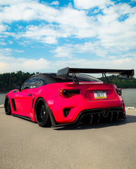 Toyota GT86 86 TRD GT SE Base ZN6 2017 2018 2019 2020 & Scion FR-S FRS ZN6 2013 2014 2015 2016 & BRZ TS Limited Premium ZN6 2013 2014 2015 2016 2017 2018 2019 2020 with Aftermarket Parts - Swan Neck Hammer GT Wing Carbon Fiber / FRP from Robot Craftsman