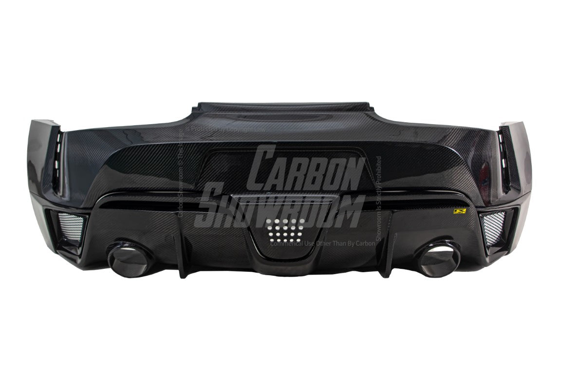Toyota Supra MK5 A90 A91 3.0 2.0 2020 2021 2022 2023 2024 with Aftermarket Parts - Hyperion Widebody Rear Bumper & Diffuser Carbon Fiber / FRP from Robot Craftsman