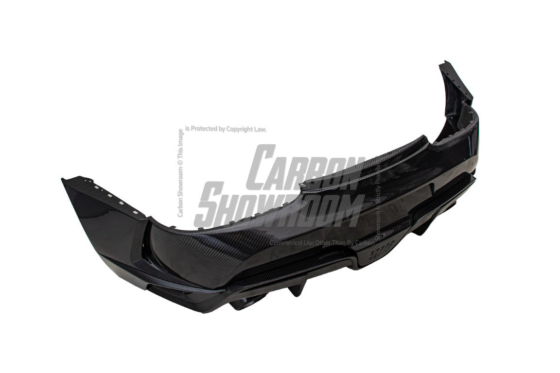 Toyota Supra MK5 A90 A91 3.0 2.0 2020 2021 2022 2023 2024 with Aftermarket Parts - Hyperion Widebody Rear Bumper & Diffuser Carbon Fiber / FRP from Robot Craftsman