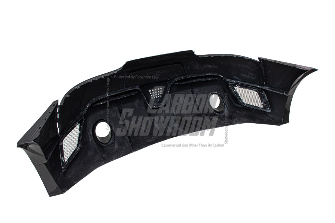 Toyota Supra MK5 A90 A91 3.0 2.0 2020 2021 2022 2023 2024 with Aftermarket Parts - Hyperion Widebody Rear Bumper & Diffuser Carbon Fiber / FRP from Robot Craftsman