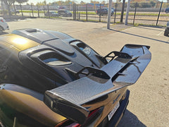 Toyota Supra MK5 A90 A91 3.0 2.0 2020 2021 2022 2023 2024 with Aftermarket Parts - Hyperion Rear Louvers & GT Wing Carbon Fiber / FRP from Robot Craftsman