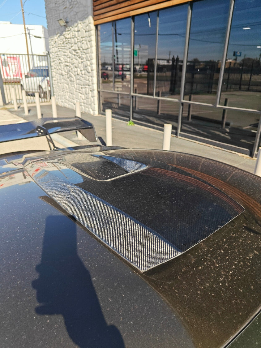 Toyota Supra MK5 A90 A91 3.0 2.0 2020 2021 2022 2023 2024 with Aftermarket Parts - Hyperion Roof Scoop Carbon Fiber / FRP from Robot Craftsman