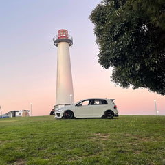 Volkswagen Golf R GTI Base MK7 MK7.5 2015 2016 2017 2018 2019 2020 2021 with Aftermarket Parts - Side Skirts & Side Skirts Extensions Carbon Fiber / FRP from Robot Craftsman