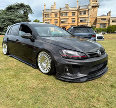 Volkswagen Golf R GTI Base MK7 MK7.5 2015 2016 2017 2018 2019 2020 2021 & Golf R GTI Base MK7 2015 2016 2017 & Golf R GTI Base MK7.5 2018 2019 2020 2021 with Aftermarket Parts - Front Lip & Front Bumper Carbon Fiber / FRP from Robot Craftsman