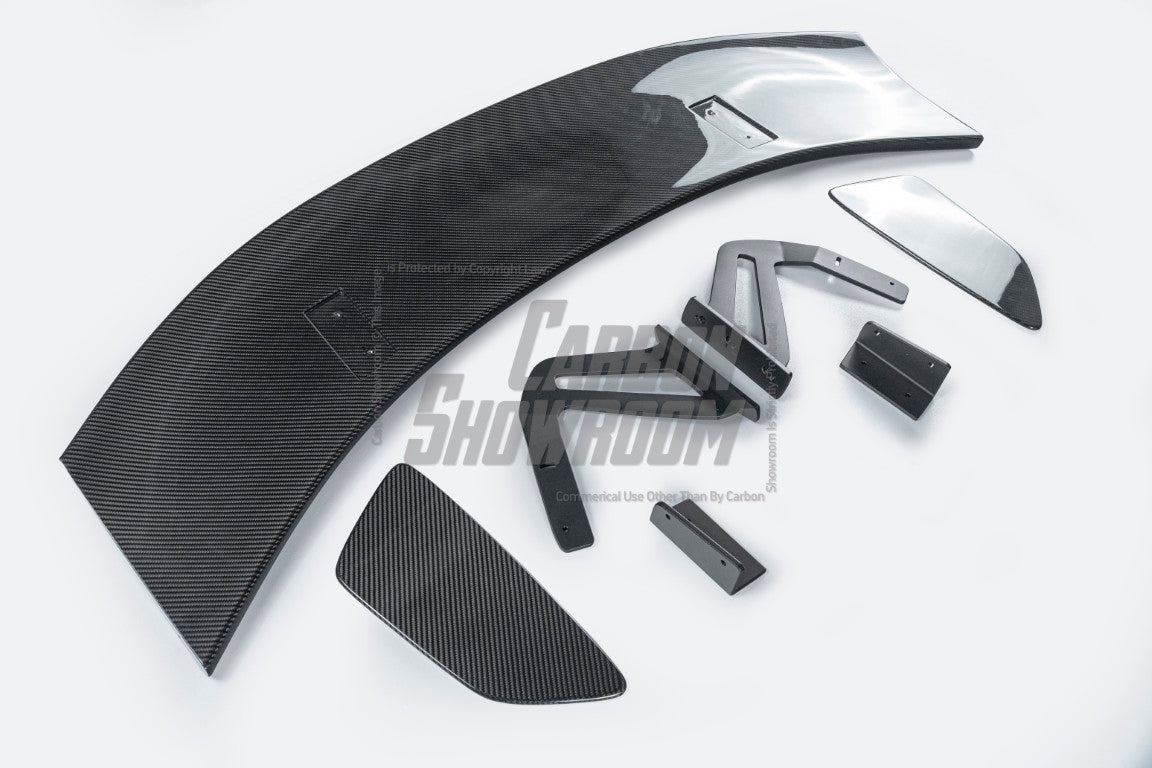 Aero Republic Porsche Cayman 718 GT4 Clubsport Style Carbon Wing Spoiler Swan Neck Swanneck - Performance SpeedShop
