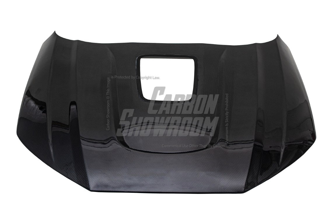 SD Carbon Fiber Tempered Glass Hood Bonnet For Audi A4 S4 2017-ON B9 B9.5 - Performance SpeedShop