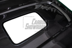 SD Carbon Fiber Tempered Glass Hood Bonnet For Audi A4 S4 2017-ON B9 B9.5 - Performance SpeedShop