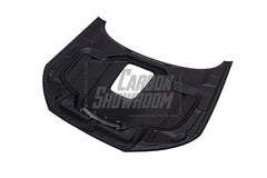 SD Carbon Fiber Tempered Glass Hood Bonnet For Audi A4 S4 2017-ON B9 B9.5 - Performance SpeedShop