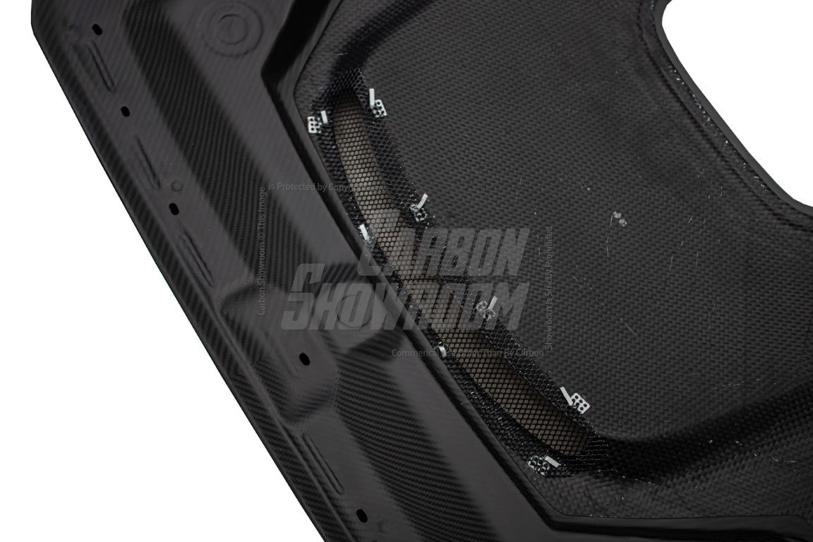 SD Carbon Fiber Tempered Glass Hood Bonnet For Audi A4 S4 2017-ON B9 B9.5 - Performance SpeedShop