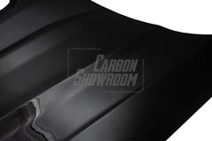 SD Carbon Fiber Tempered Glass Hood Bonnet For Audi A4 S4 2017-ON B9 B9.5 - Performance SpeedShop