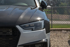SD Carbon Fiber Tempered Glass Hood Bonnet For Audi A4 S4 2017-ON B9 B9.5 - Performance SpeedShop