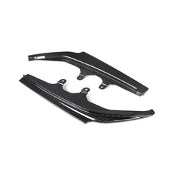 BMW 2 Series M240i G42 2022 2023 2024 with Aftermarket Parts - Rear Bumper Lower Canards Trim Pre-preg Carbon Fiber from SOOQOO USA