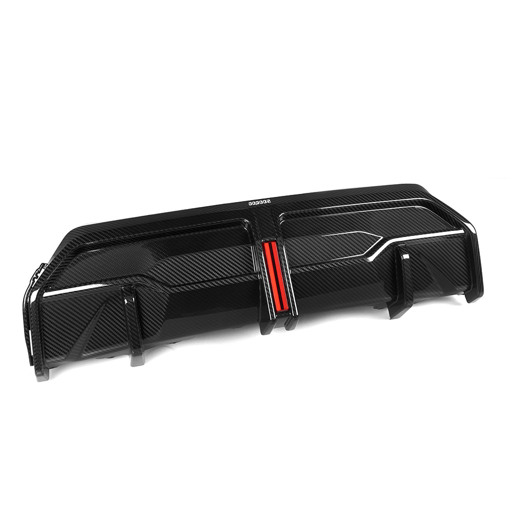 BMW 2 Series M240i 230i G42 2022 2023 2024 with Aftermarket Parts - Without Light Rear Diffuser Pre-preg Carbon Fiber from SOOQOO USA