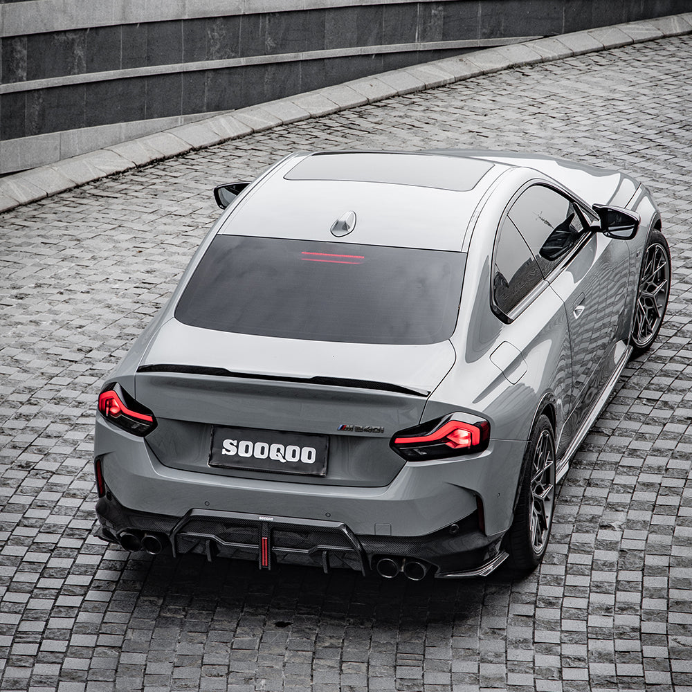 BMW 2 Series M240i 230i G42 2022 2023 2024 with Aftermarket Parts - Side Skirts?Pre-preg Carbon Fiber from SOOQOO USA