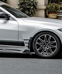 BMW 4 Series M440i 430i G22 G23 2020 2021 2022 2023 2024 with Aftermarket Parts - Front Fenders Trim?Pre-preg Carbon Fiber from SOOQOO USA