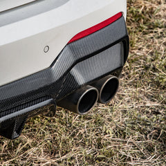 BMW 4 Series M440i 430i G22 G23 2020 2021 2022 2023 2024 with Aftermarket Parts - Rear Diffuser & Canards Pre-preg Carbon Fiber from SOOQOO USA