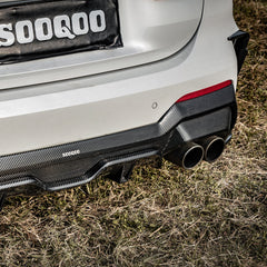 BMW 4 Series M440i 430i G22 G23 2020 2021 2022 2023 2024 with Aftermarket Parts - Rear Diffuser & Canards Pre-preg Carbon Fiber from SOOQOO USA