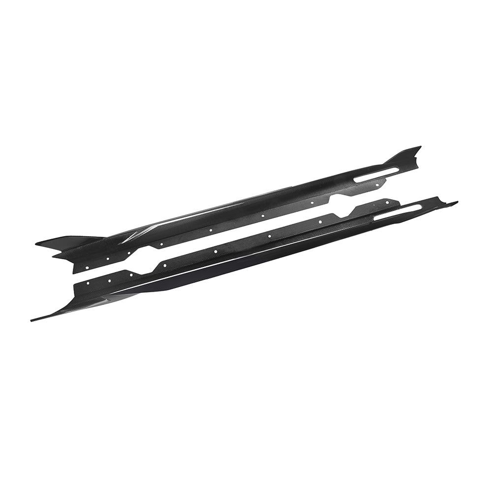 BMW 4 Series M440i 430i G22 G23 2020 2021 2022 2023 2024 with Aftermarket Parts - Side Skirts?Pre-preg Carbon Fiber from SOOQOO USA