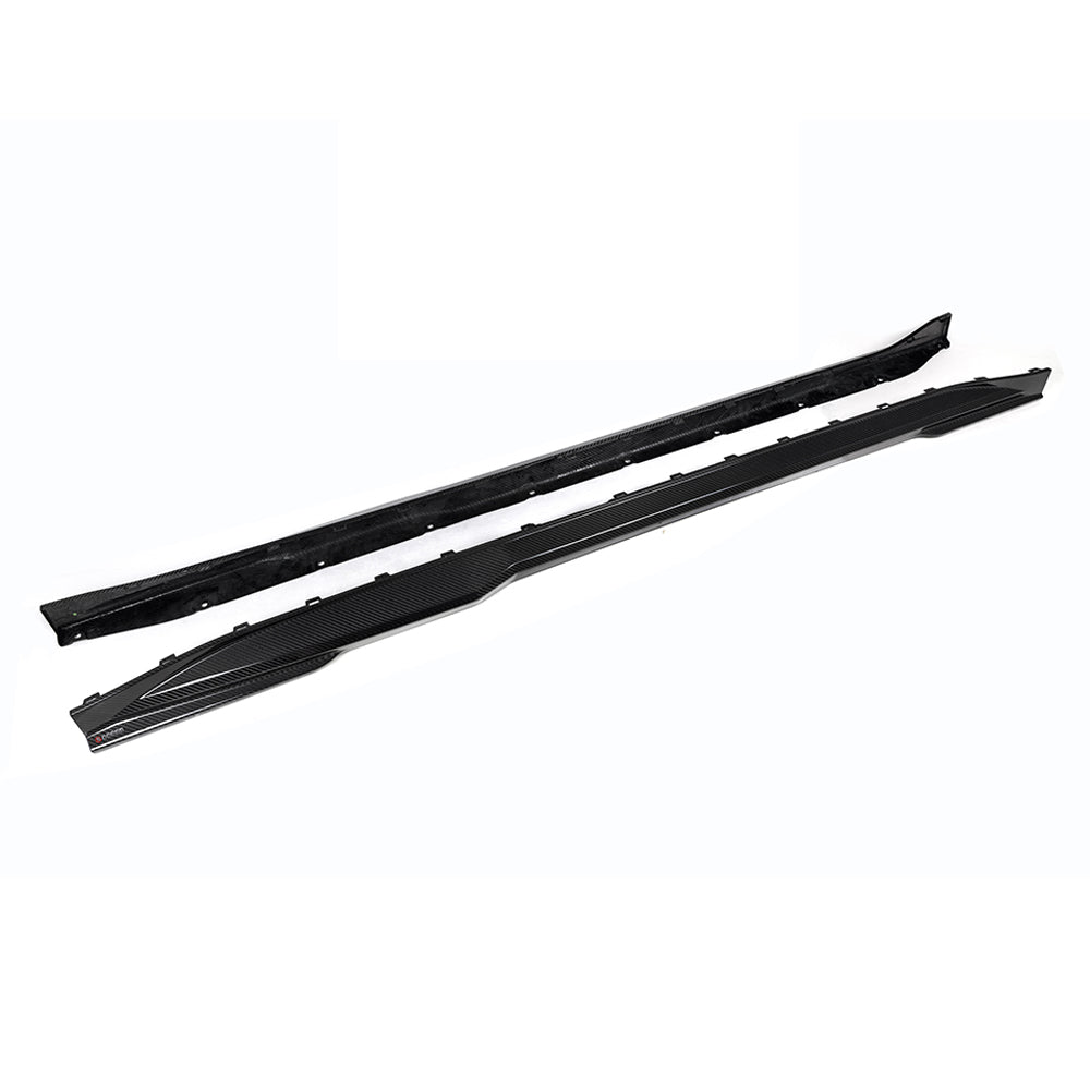 BMW M3 G80 G81 2021 2022 2023 2024 & M4 G82 G83 2021 2022 2023 2024 with Aftermarket Parts - Side Skirts?Pre-preg Carbon Fiber from SOOQOO USA